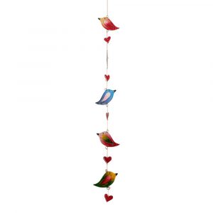 Raamdecoratie Hars 5 Vogels (Multicolor)