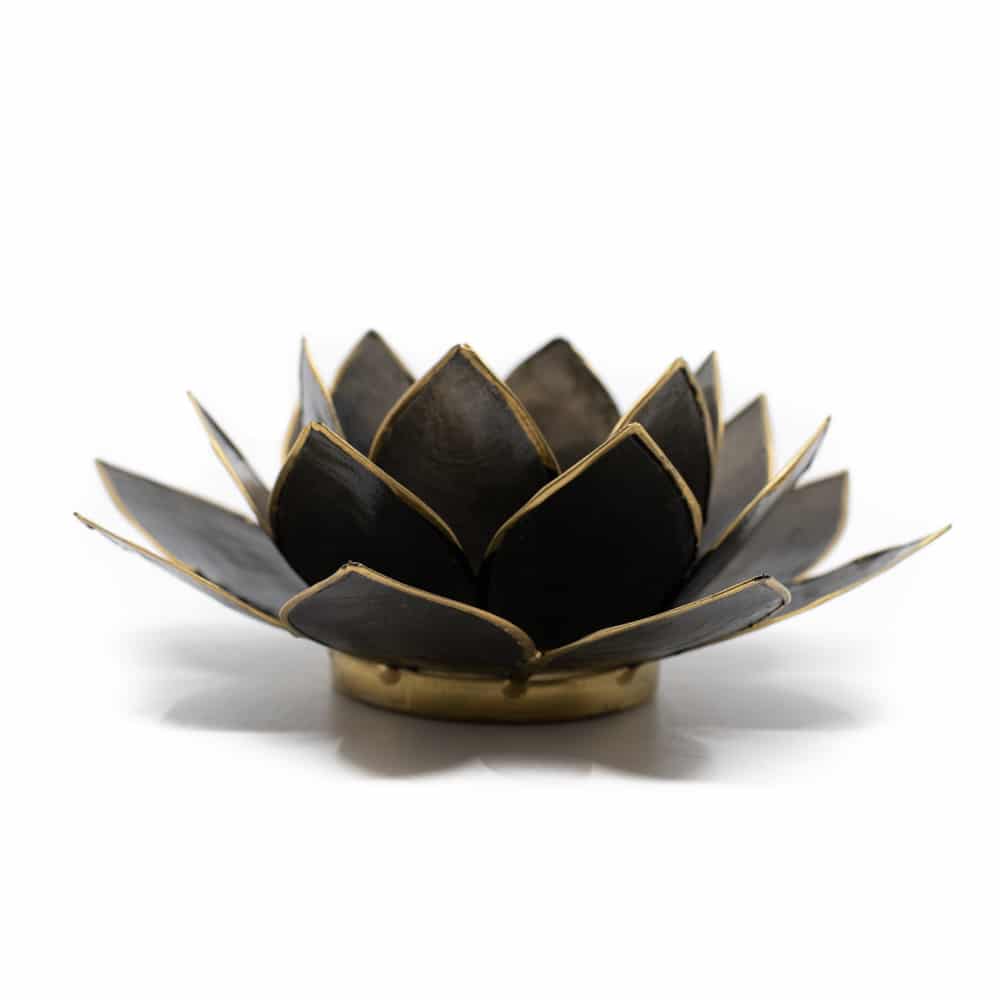 Lotus Sfeerlicht Zwart Goudrand