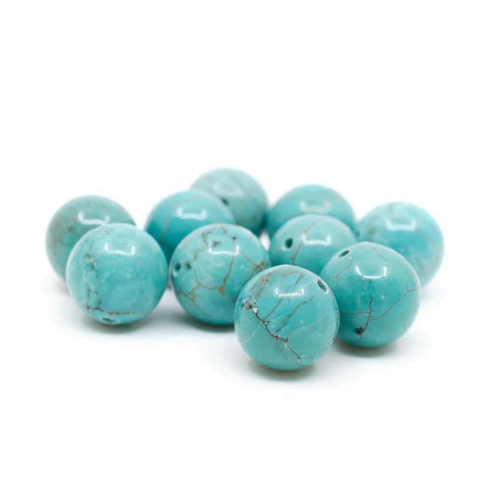 Edelsteen Losse Kralen Turkoois – 10 stuks (12 mm)