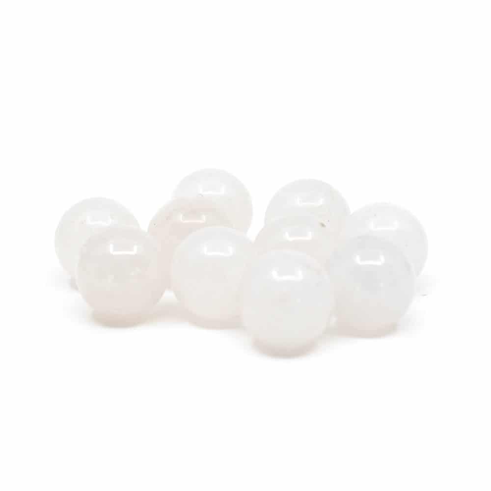 Edelsteen Losse Kralen Witte Jade – 10 stuks (12 mm)