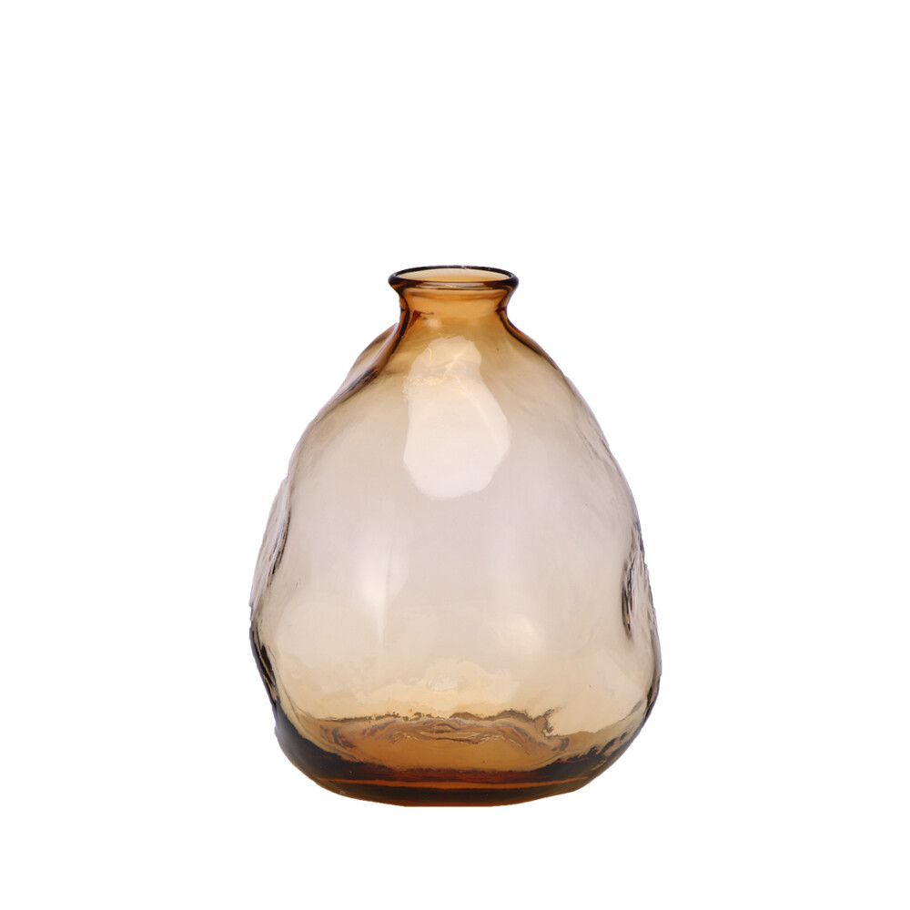 Glazen Vaas Licht Beige (19 x 16 cm)