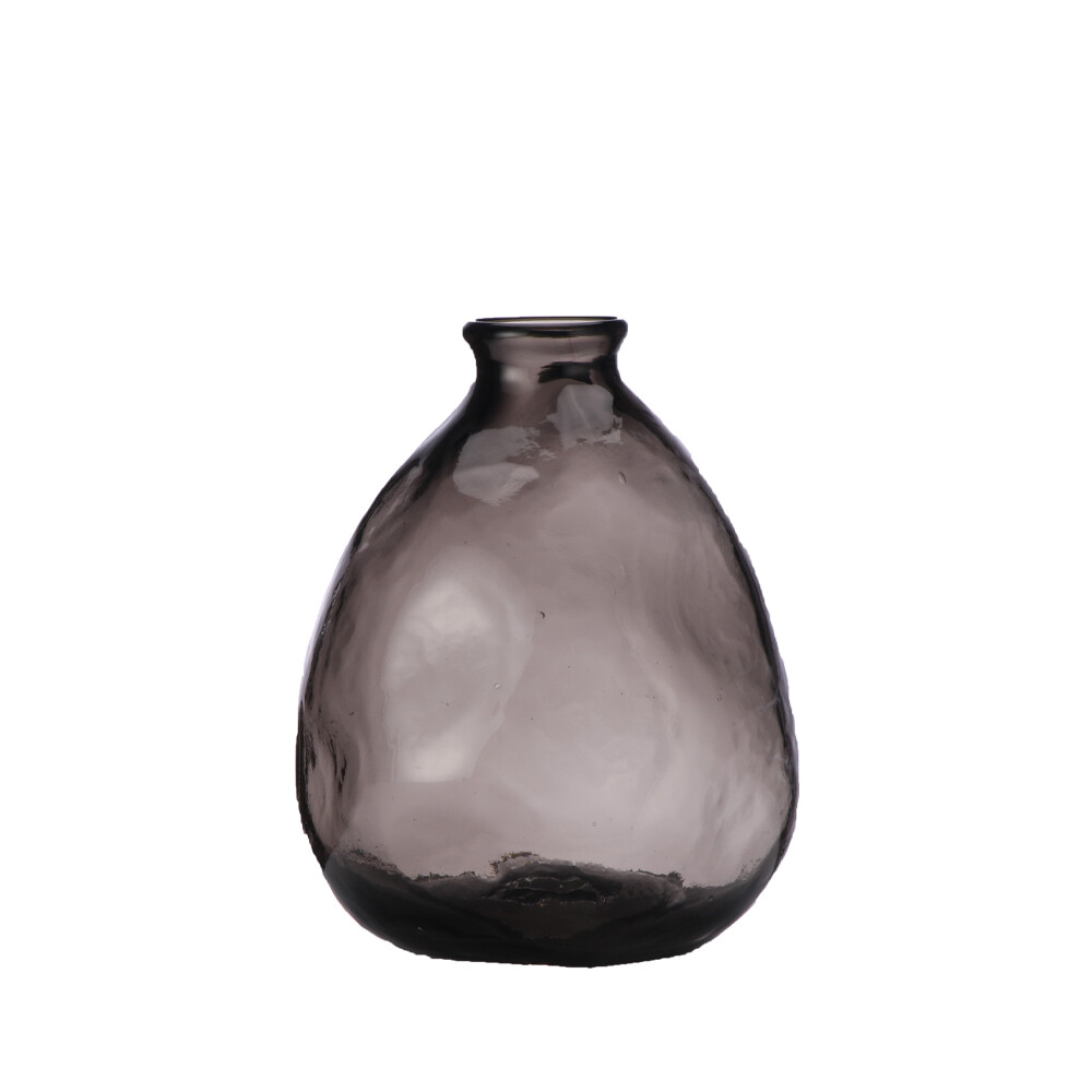 Glazen Vaas Licht Grijs (19 x 16 cm)