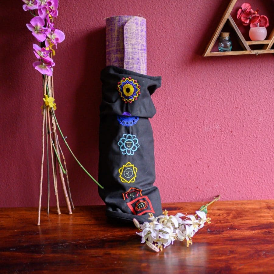Katoenen Yogatas 7 chakra's