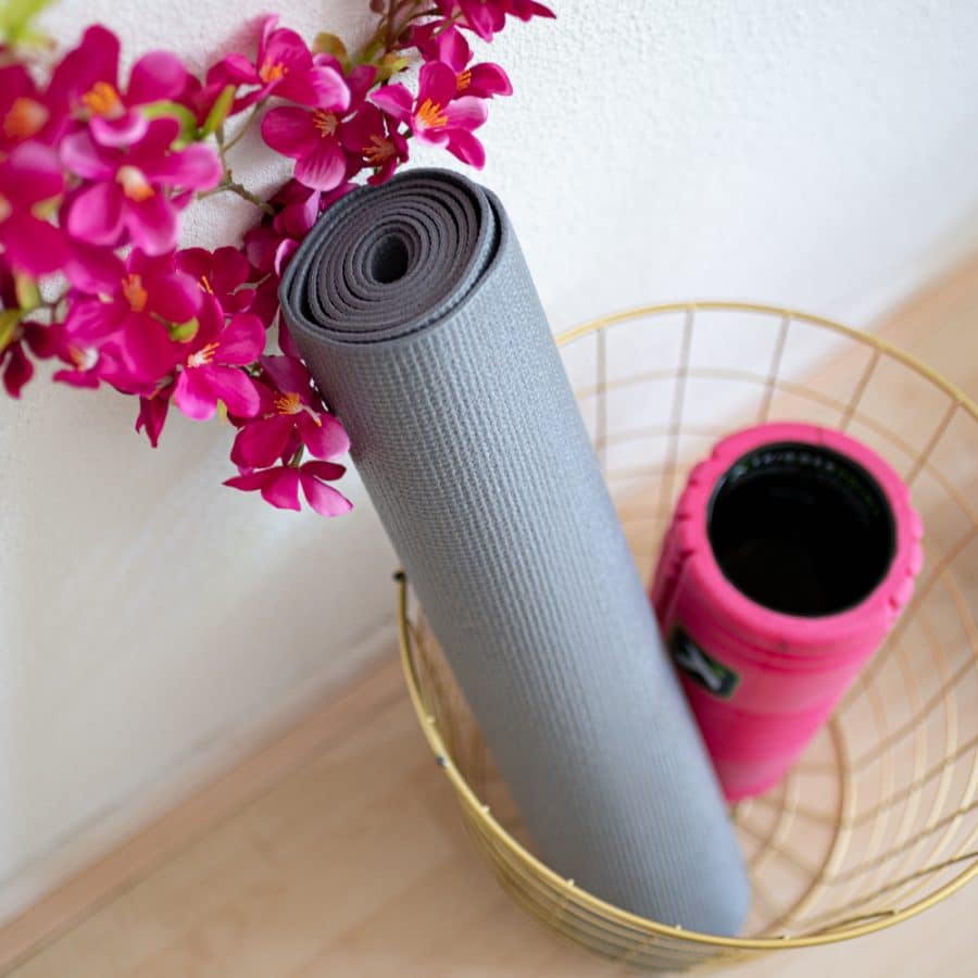 PVC Yogamat Grijs