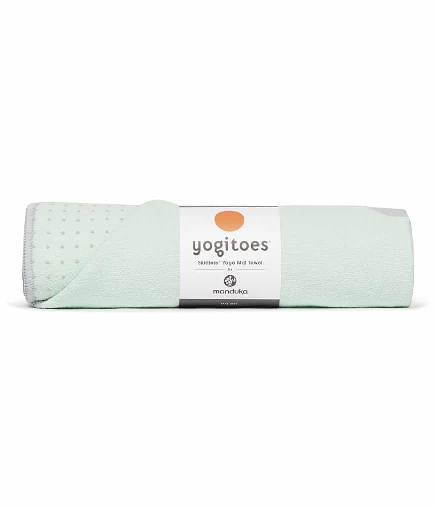 Manduka Yogitoes Skidless Yoga Handdoek - Sea Foam - Groen- 173 x 61 cm