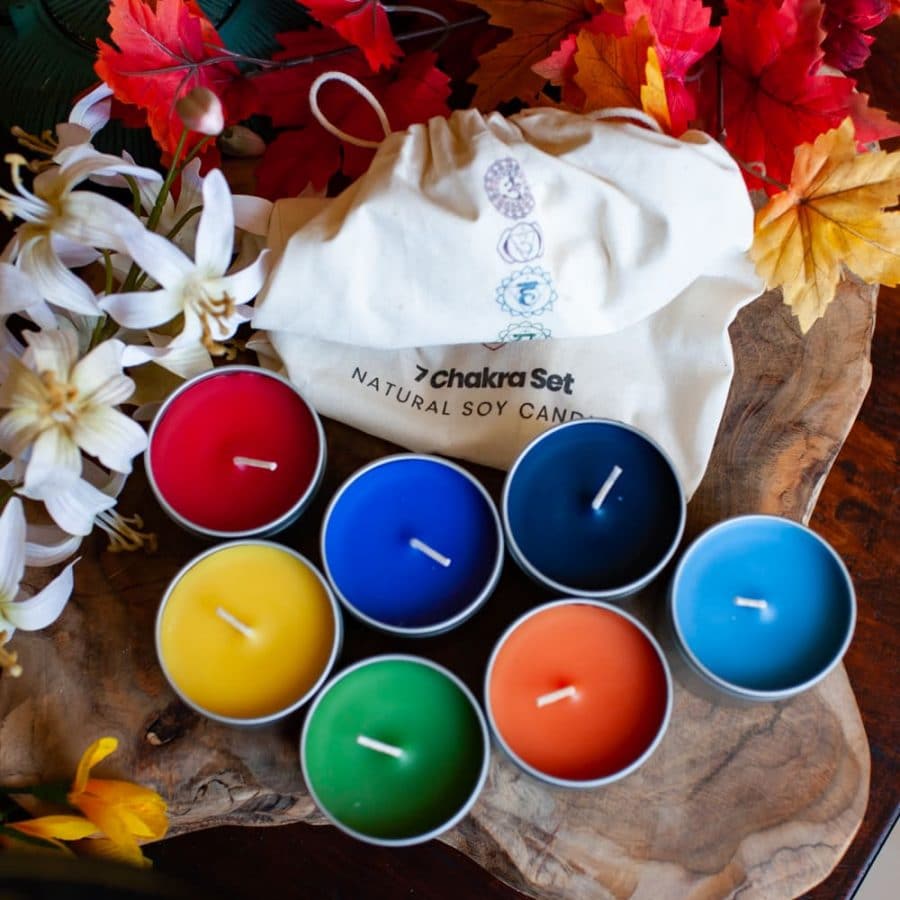 chakra kaarsen set