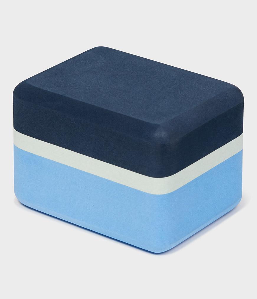 Manduka Mini Yoga Blok EVA-Schuim Surf - 15 x 11,5 x 10 cm