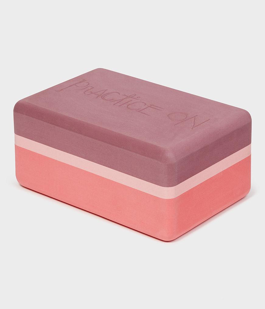 Manduka UpHold Yoga Blok EVA-Schuim Clay Rechthoekig - Roze-Rood - 23 x 15 x 10 cm