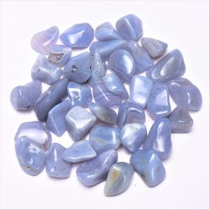 Blue Lace Agaat Trommelstenen AA Kwaliteit (± 250 gram - ± 2-3 cm)