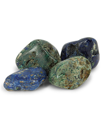 Azuriet / Malachiet Trommelstenen (100 gram)