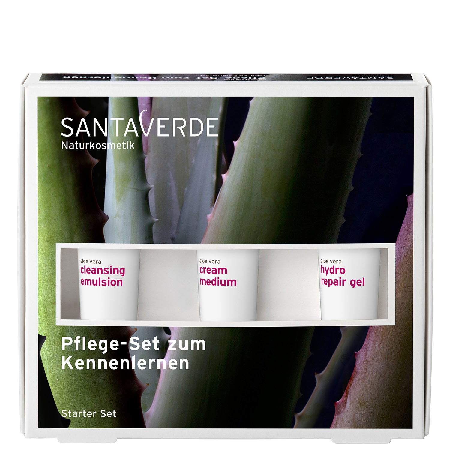 SantaVerde Starter Set Cleansing Milk, Medium Cream, Hydro Repair Gel (3 x 15 ml)