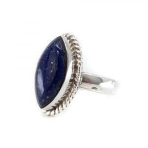 Edelsteen Ring Lapis Lazuli 925 Zilver "Ehnavi" (Maat 17)