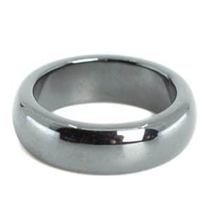 Edelstenen Ring Hematiet (6 mm - Maat 15)