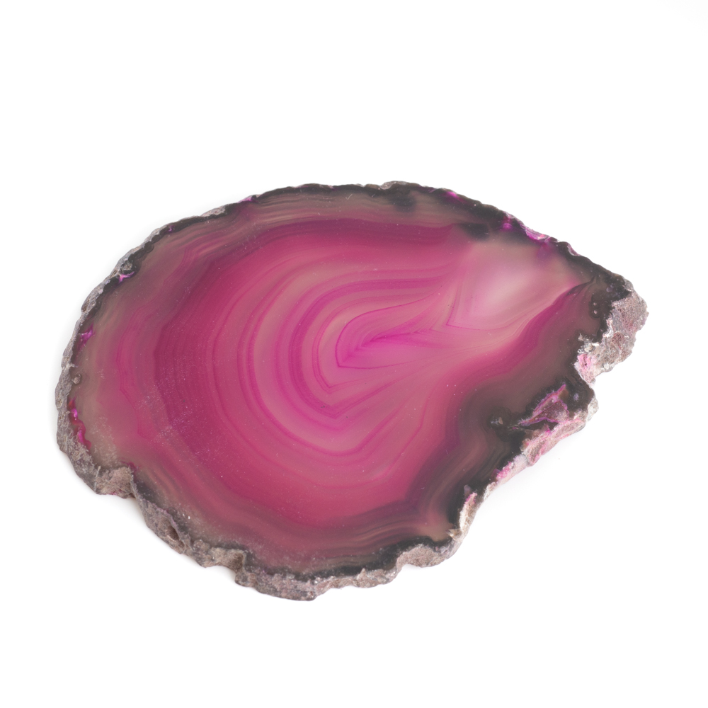Agaatschijf Onderzetter Roze - Middel (6 - 8 cm)