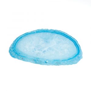 Schijf Blauwe Agaat Klein (30 - 50 mm)