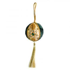 Hanger Ornament Traditioneel Bal Groen (24 cm)