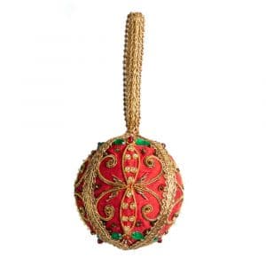 Hanger Ornament Traditioneel Bal Rood (15 cm)