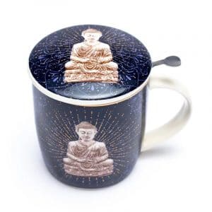 Theemok set Boeddha blauw - 400ml