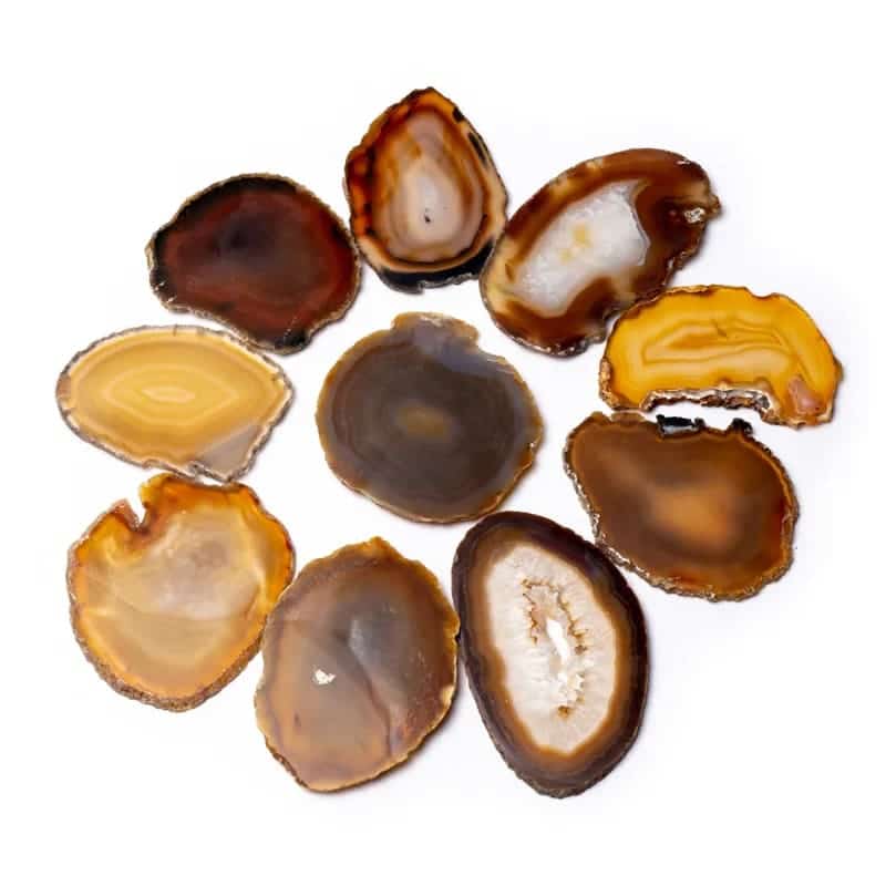 Schijf Natuurlijke Agaat Middel (6 - 10 cm)