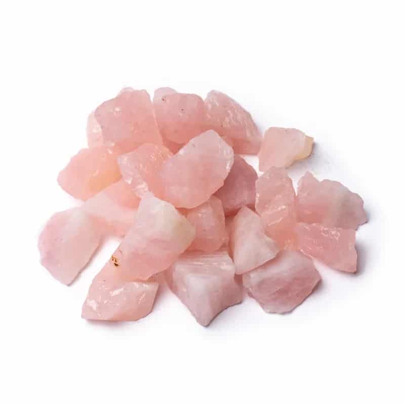 Ruwe Edelsteen Rozenkwarts Chips Klein - 1 kg