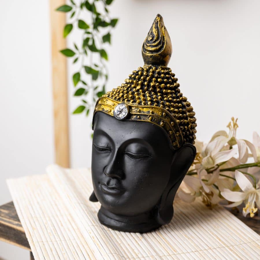 boeddha beeld hoofd groot 25 cm