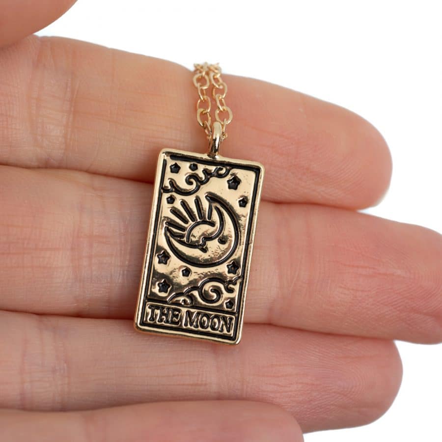 amulet goudkleurig tarot de maan
