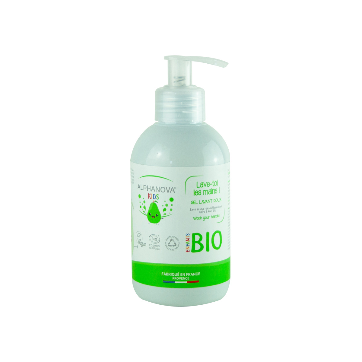 ALPHANOVA KIDS BIO Handzeep Peer en Kiwi - 250 ml