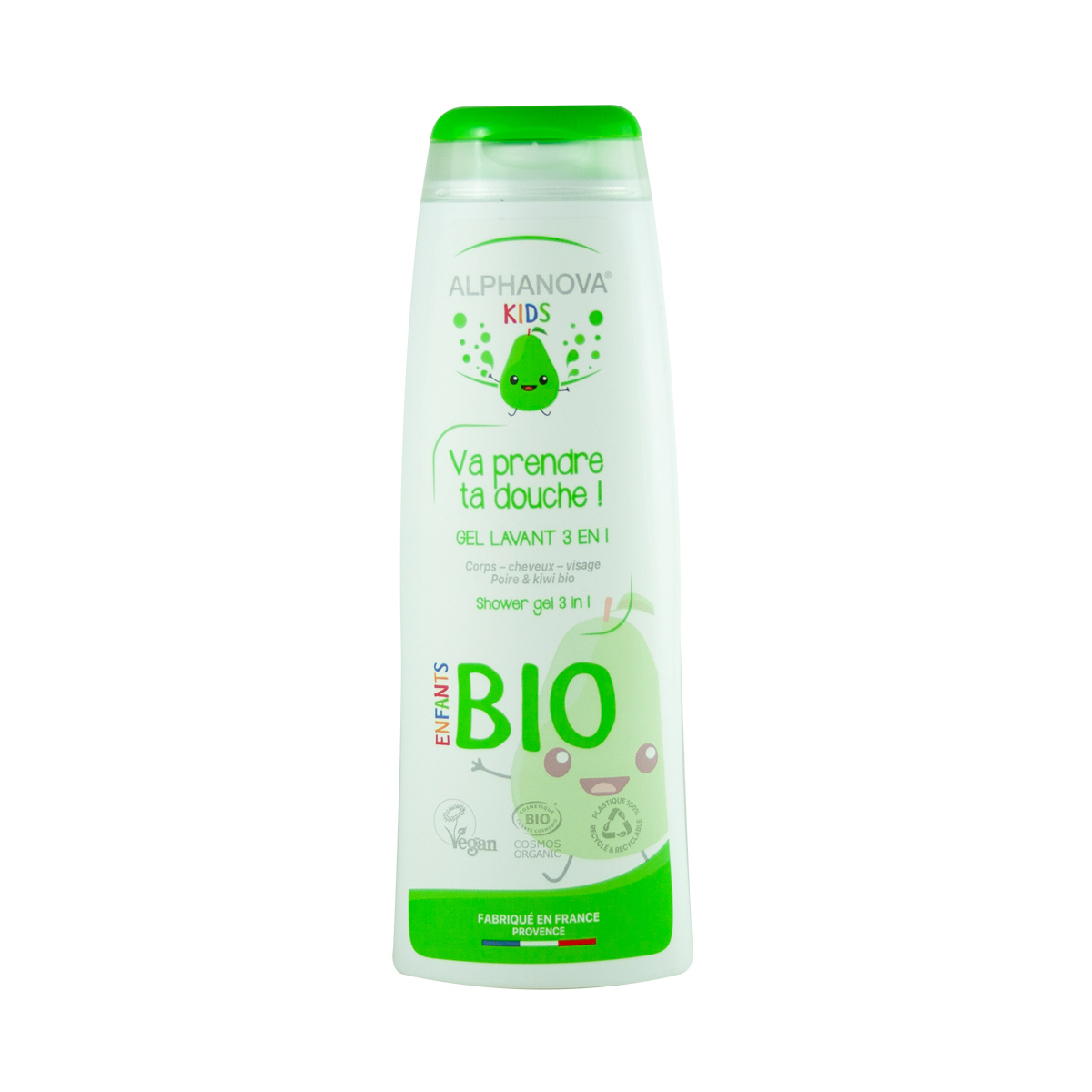 ALPHANOVA KIDS BIO Shower Gel 3-in-1 - peer - 250 ml
