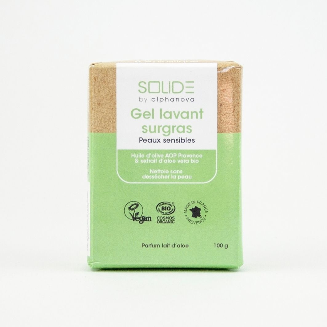 SOLIDE Reinigingsgel voor Gevoelige Huid met Aloe Vera -100 gram