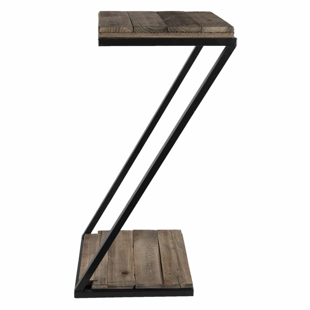 Houten Plantentafel Z-Vorm - 26 x 26 x 60 cm