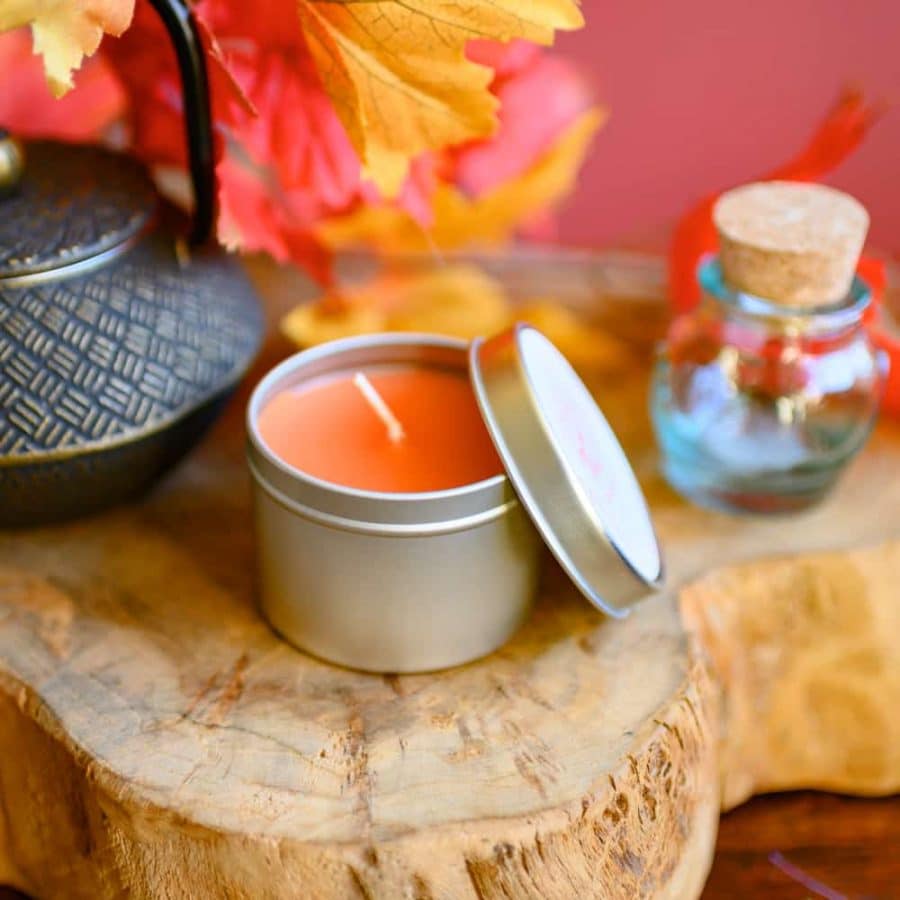 natuurlijke geurkaars tweede chakra patchouli
