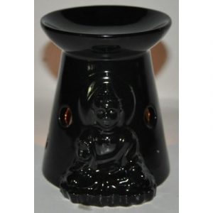 Aromabrander & Olieverdamper Boeddha - Zwart