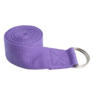 Yoga Riem D-ring Katoen Paars (183 cm)