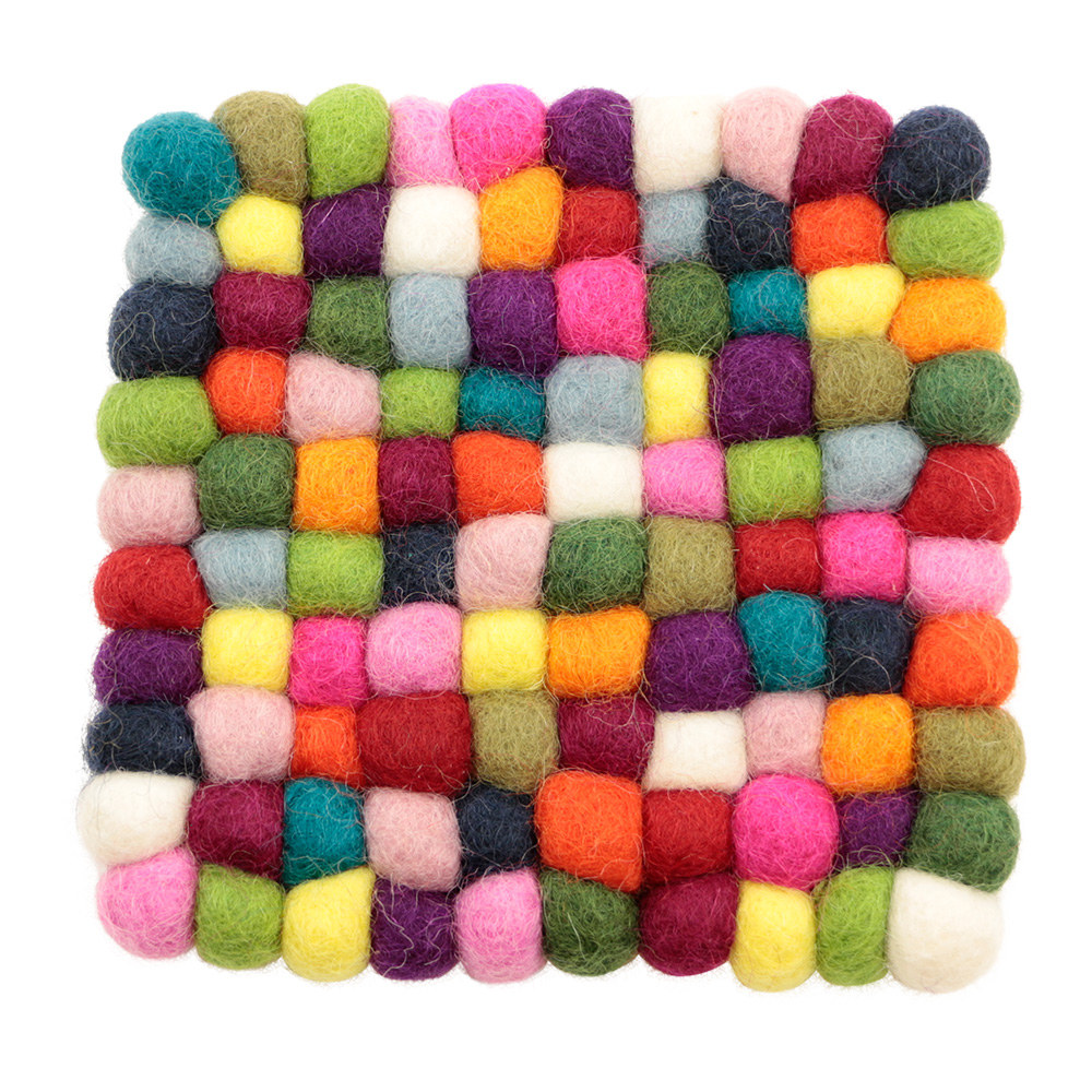 Onderzetter Vilt Vierkant Multicolor (11 cm)