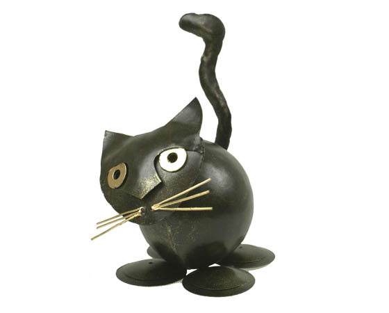 Metalen Kat Antiek Bola