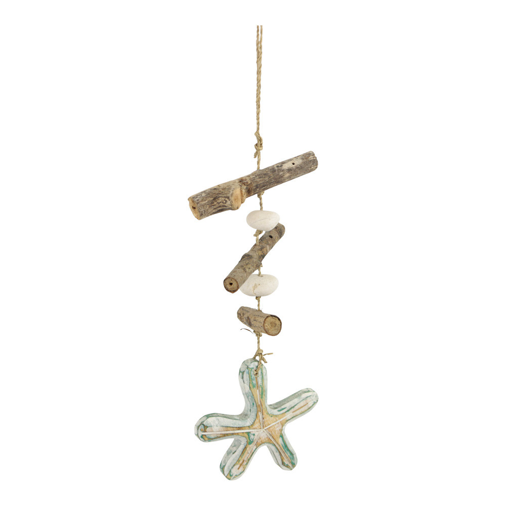 Decoratieve Hanger Zeester met Houten Stokjes