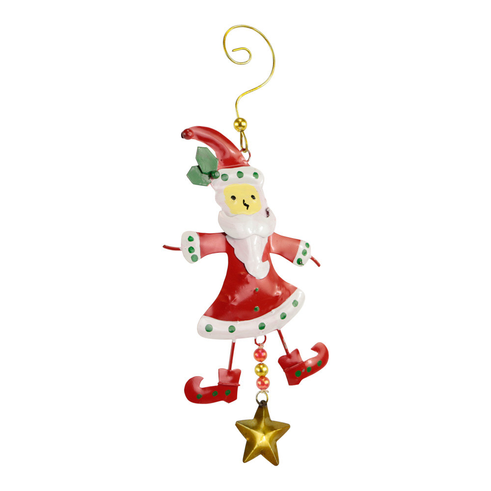 Hanger Ornament Kerstman met Ster (24 cm)