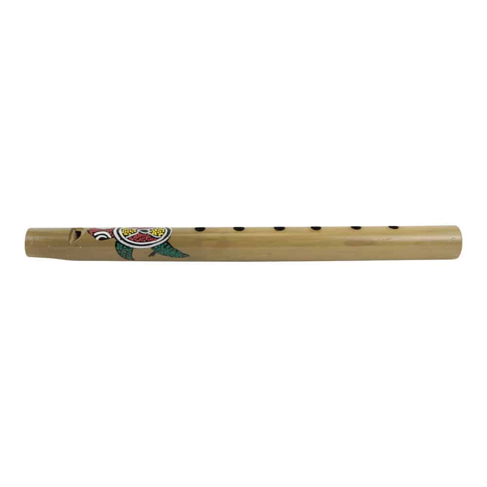 Bamboe Fluit Handgeschilderd Schildpad