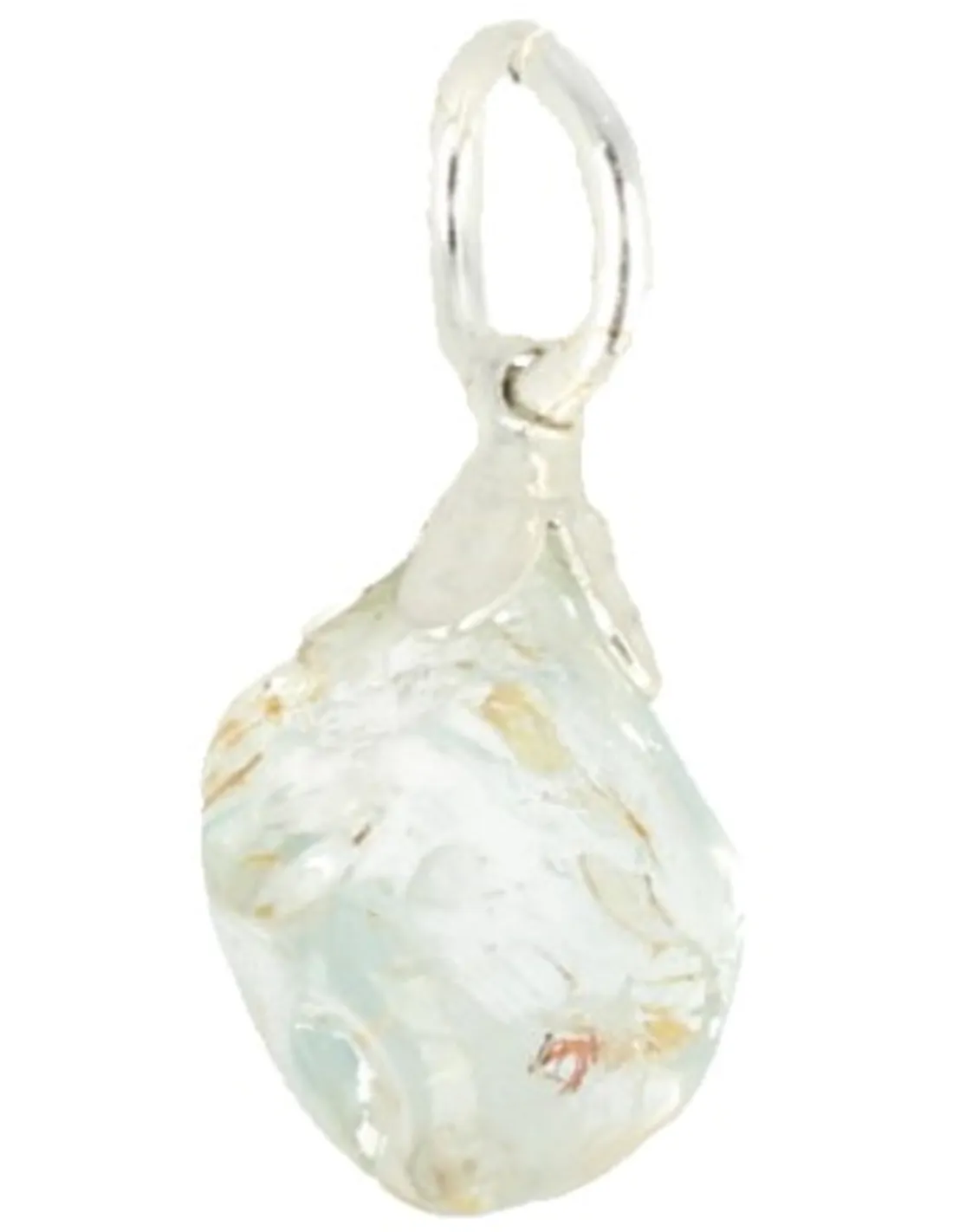 Topaas blauw edelsteenhanger geslepen