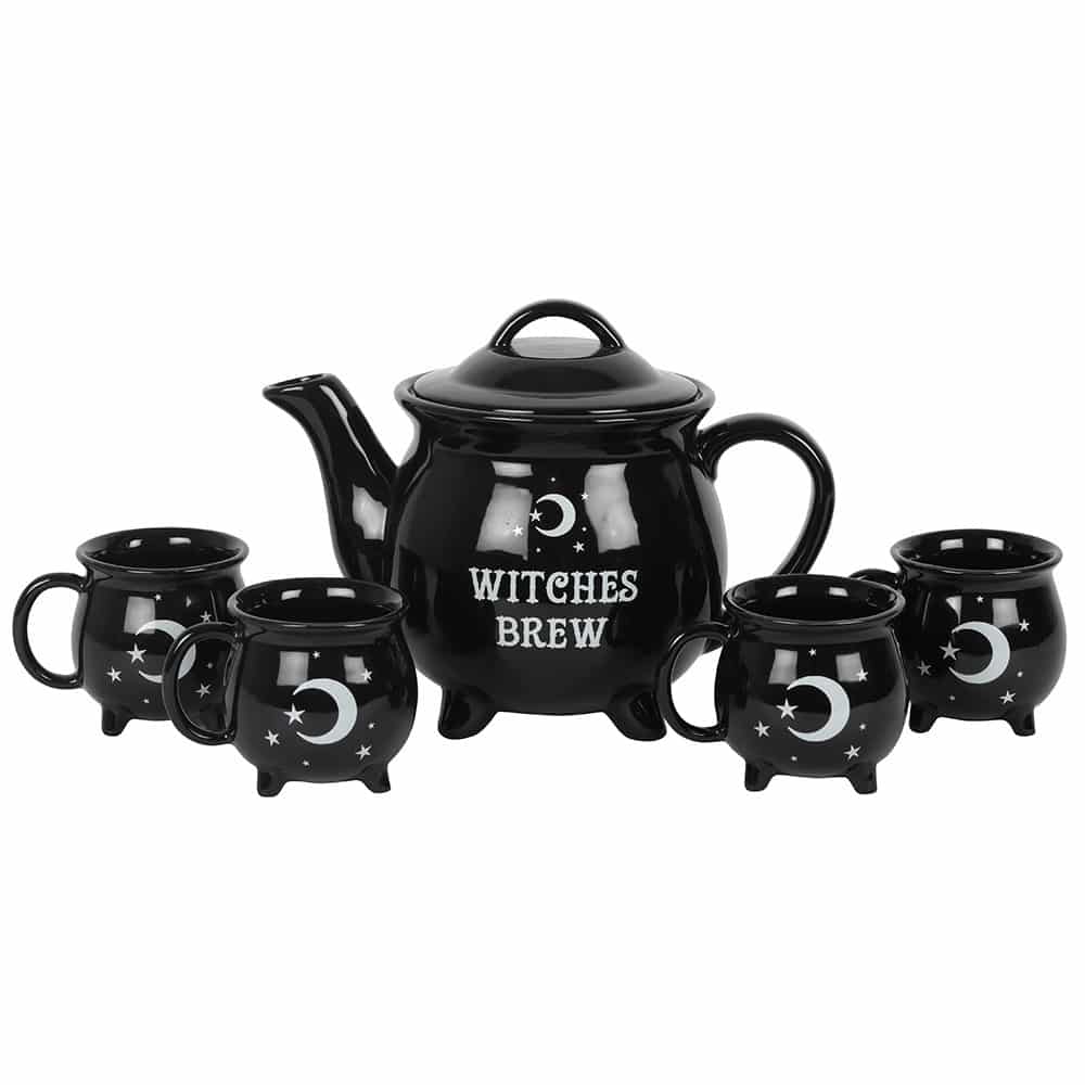 Theepot en Kopjes &apos;Witches Brew&apos; - set