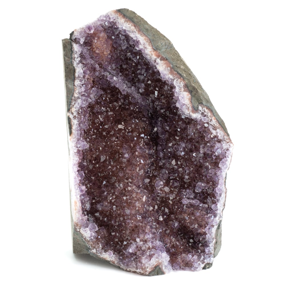 Ruwe Uruguayaanse Roze Amethist Edelsteen Geode Staand (80 - 120 mm)