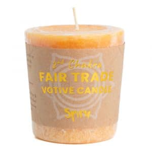 Fair Trade Votief Wens Sacraal Chakra (2e) - Oranje (10 Branduren)