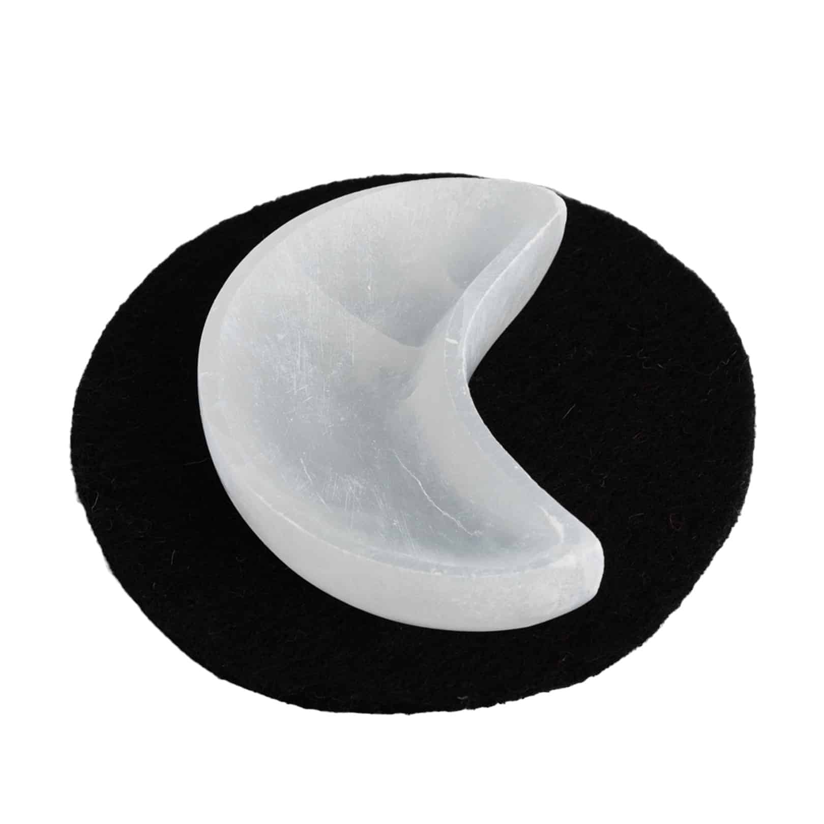 Edelsteen Seleniet Maan Oplaadsteen Schaal 10 cm