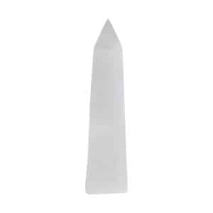 Edelsteen Obelisk Punt Seleniet Groot (20 cm)