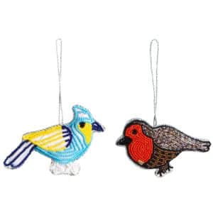 Tradionele Ornament Hangers Vogel Set - Bundel