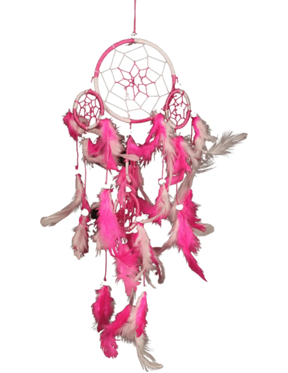 Dromenvanger Roze met Wit (35 x 9 cm)