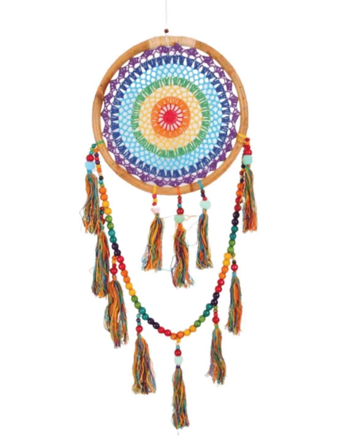 Dromenvanger Rainbow Bamboe Gehaakt (80 x 32 cm)