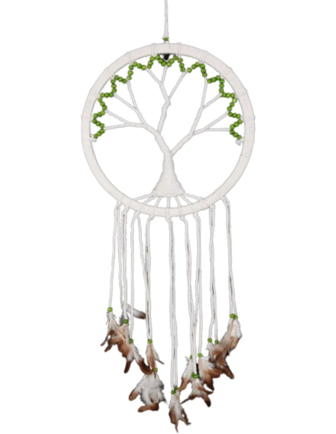 Dromenvanger - Tree of life groene kralen 7 cm