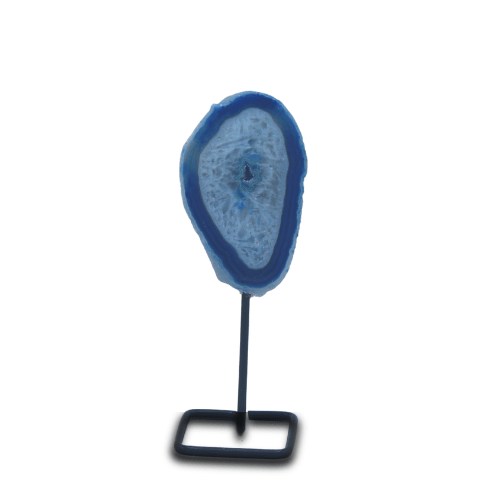 Blue Agate on Pin