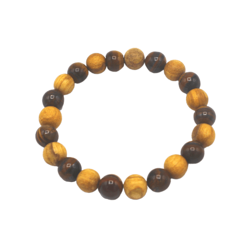 Edelsteen Armband - Palo Santo & Tijgeroog